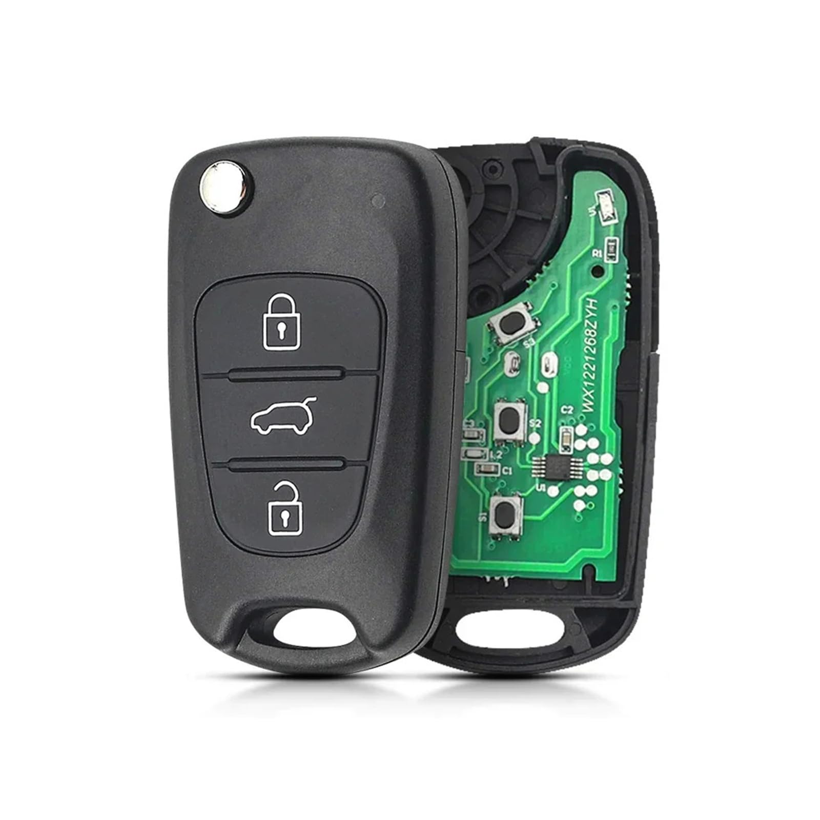 433Mhz 3 Buttons Remote Key Fob Replacement for Hyu ndai i20 i30 i35 Kia | Flip 