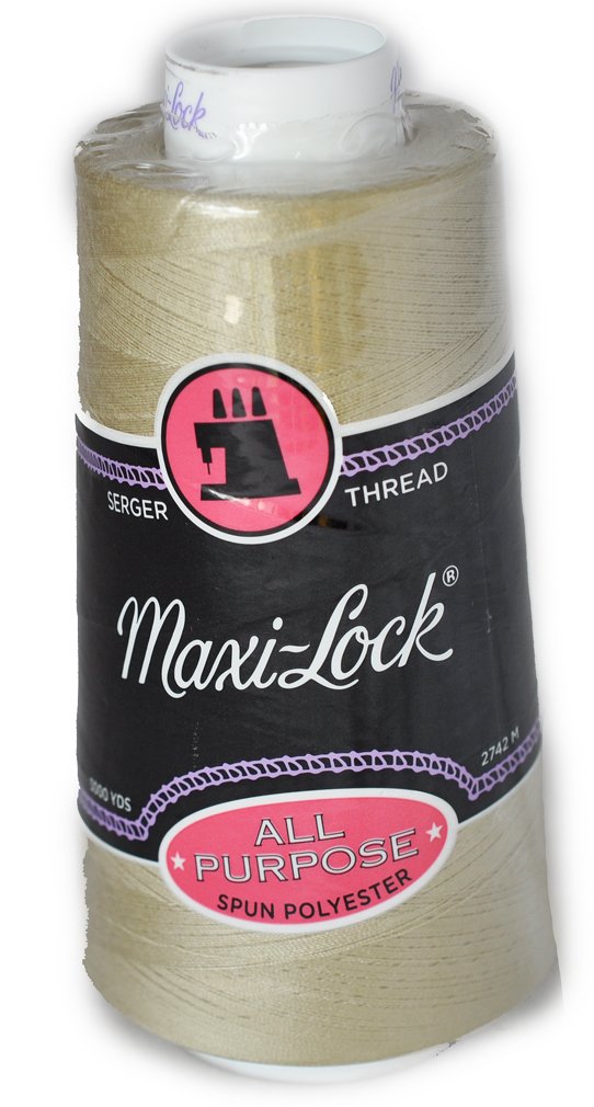 Maxi Lock All Purpose Thread Khaki 3000YD Cone MLT-028