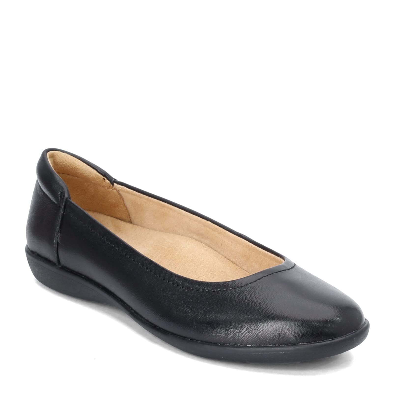 Naturalizer Flexy, Zapatos Tipo Ballet Mujer, Piel Negra, 43 EU