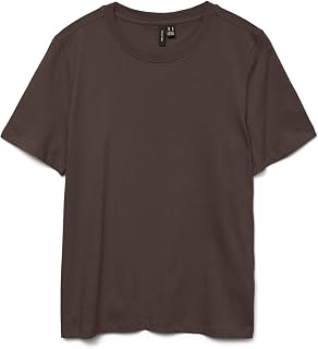 Vero Moda Womens Basic T-Shirt Top Round Neck Short Sleeve Regular Fit