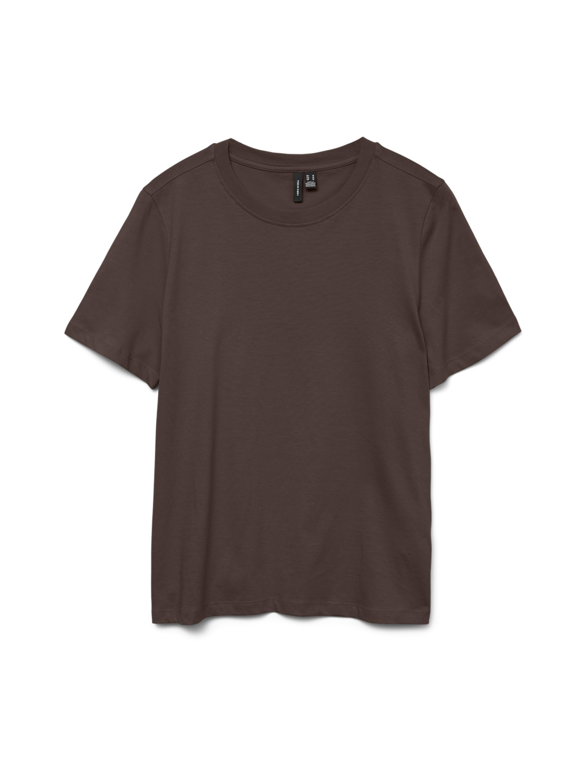 Vero Moda Womens Basic T-Shirt Top Round Neck Short Sleeve Regular Fit
