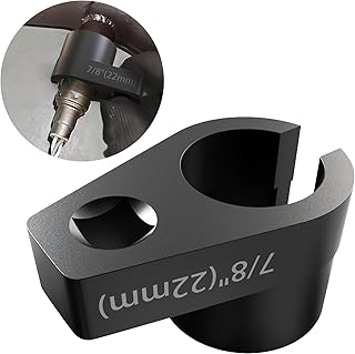 Offset O2 Sensor Socket, 7/8" (22mm), 3/8" Drive Oxygen Sensor Removal Tool | Slotted Wire‑Saver Design, 50BV30 Alloy Steel, Black Oxide Finish, Universal, Fits Most Vehicles