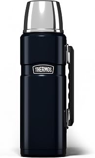 Thermos Botella térmica, 1,2 litros, 13x9x32 cm, Acero Inoxidable, Calor y frío 24 Horas, Tapa de Rosca con Vaso, Aislamiento Doble Pared, Botellas Termo