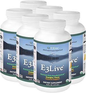 E3Live® Original - Organic Blue-Green Algae Superfood, Fresh-Frozen 16oz/473ml 8 Pack