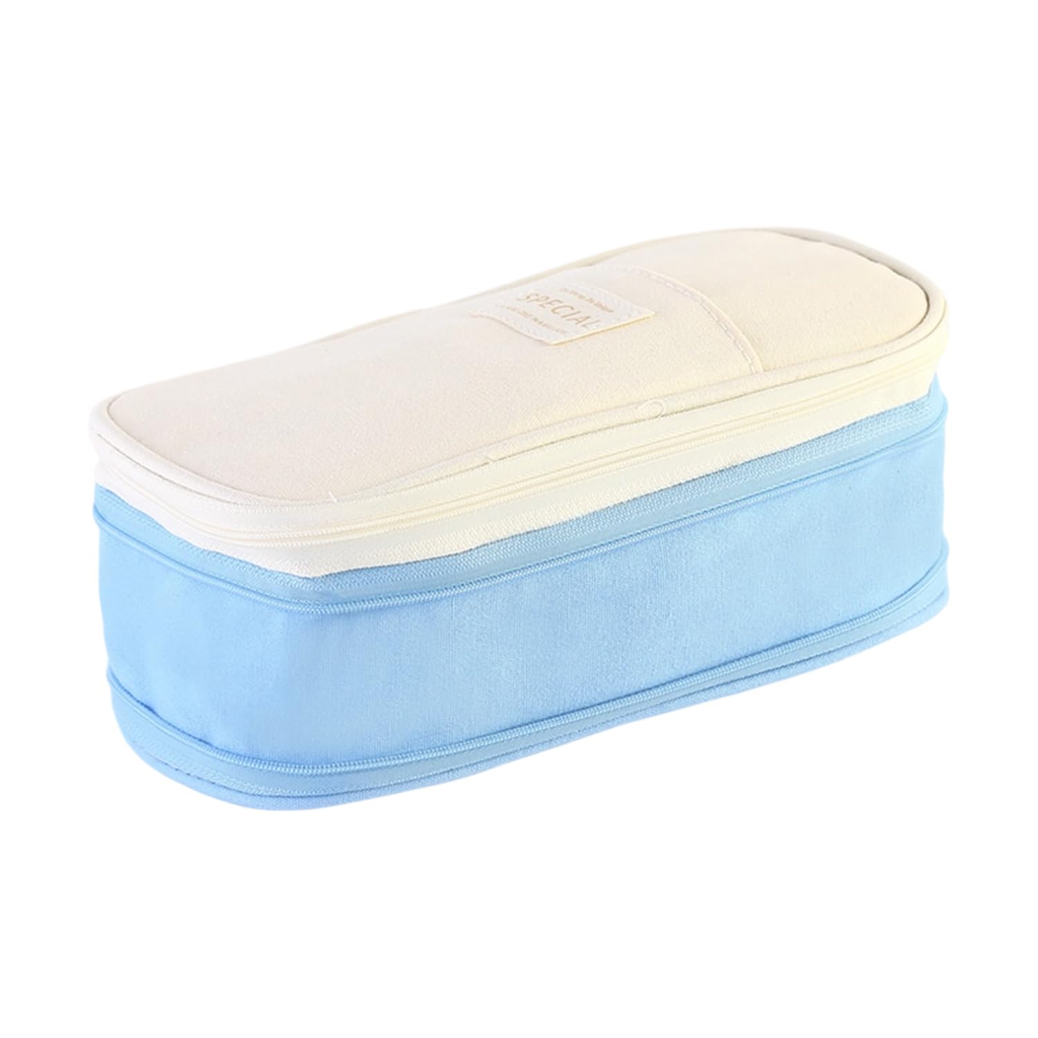 Large Capacity Pencil Case Organizer,Big Pencil Pouch with Zipper Compartments,C