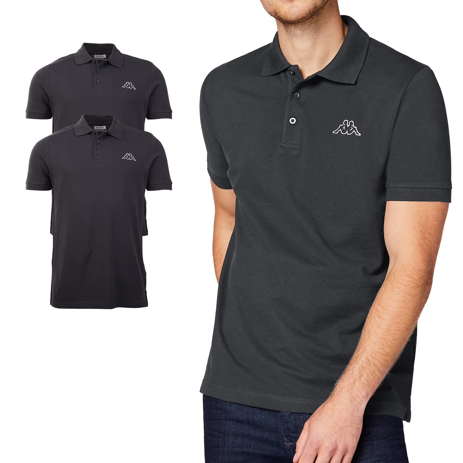 Kappa Venist Men's Polo Shirt (Pack of 2)