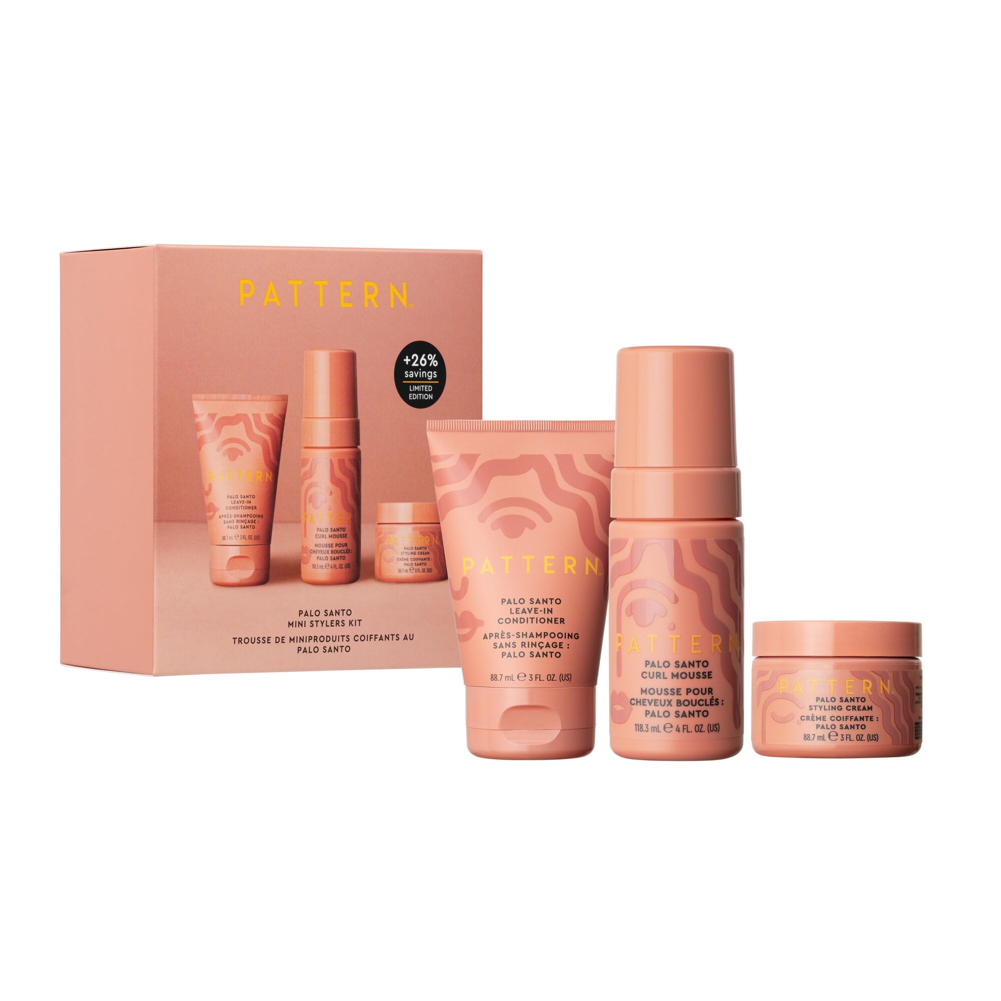 PATTERN Beauty by Tracee Ellis Ross Palo Santo Mini Kit features: Palo Santo Lea