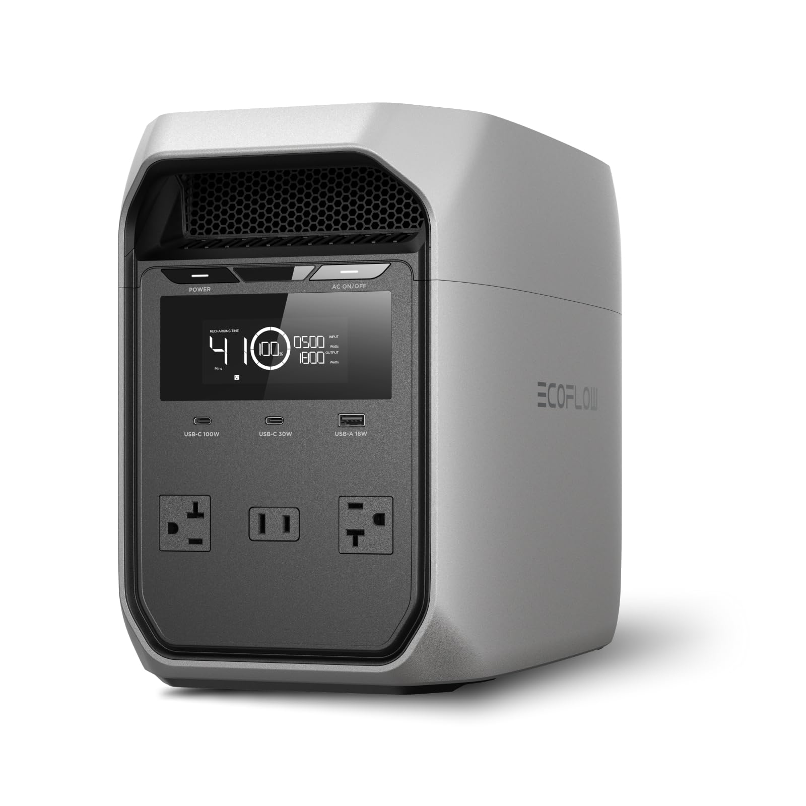 EF ECOFLOW Portable Power Station Delta 3 Classic, 1024Wh 1800W AC | 3600W Surge