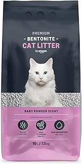by Amazon Premium Bentonite Talc Scented Cat Litter, 10L (Pack of 1) (Formerly Lifelong Brand, Same Product)