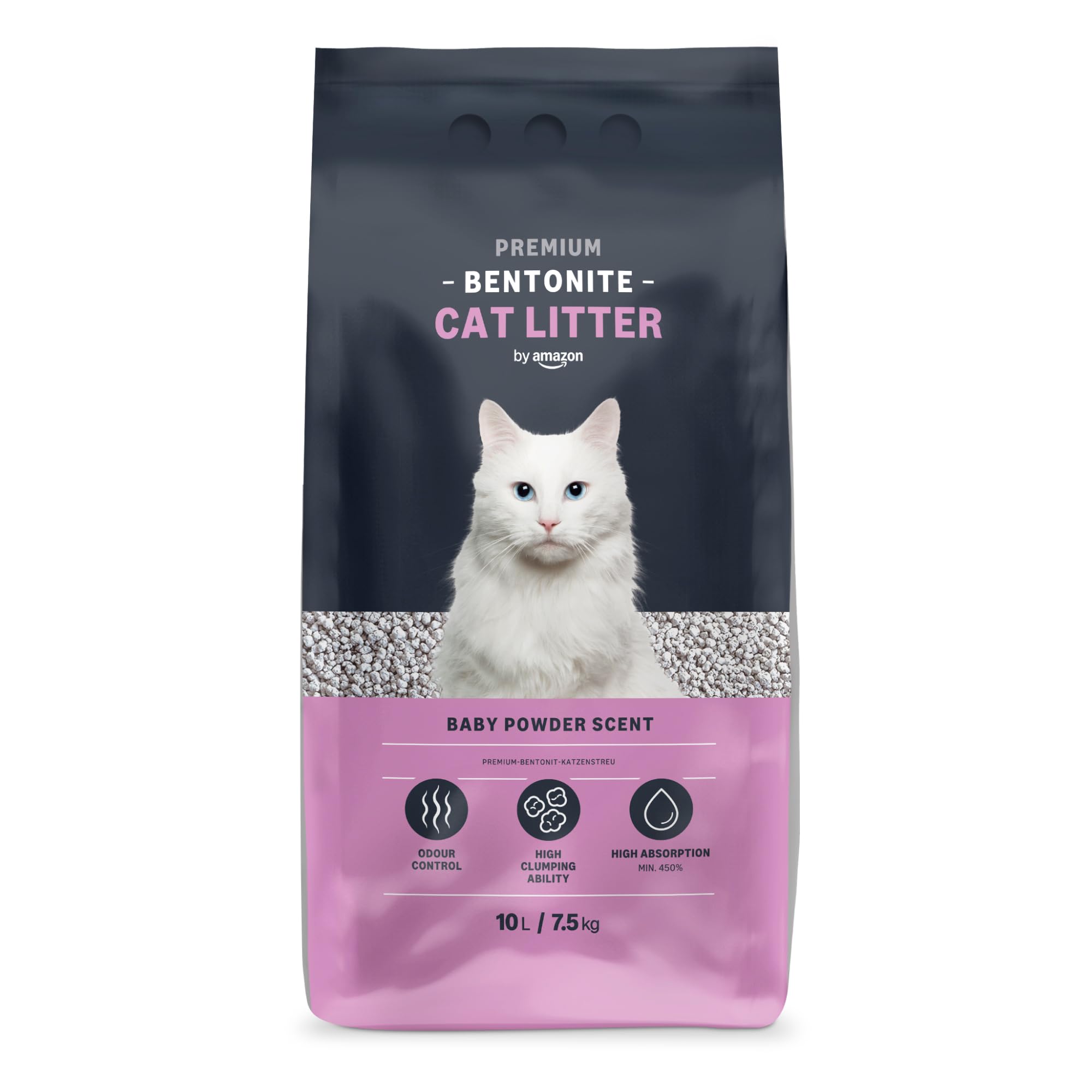by Amazon Premium Bentonite Talc Scented Cat Litter, 10L (Pack of 1) (Formerly L