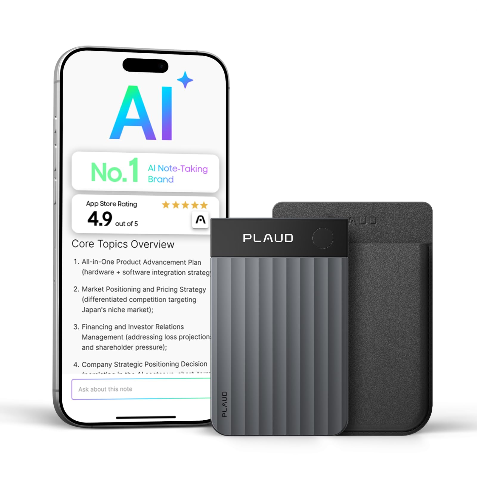 Plaud Note Pro AI Voice Recorder Transcription Summaries for Meetings Call | AI 