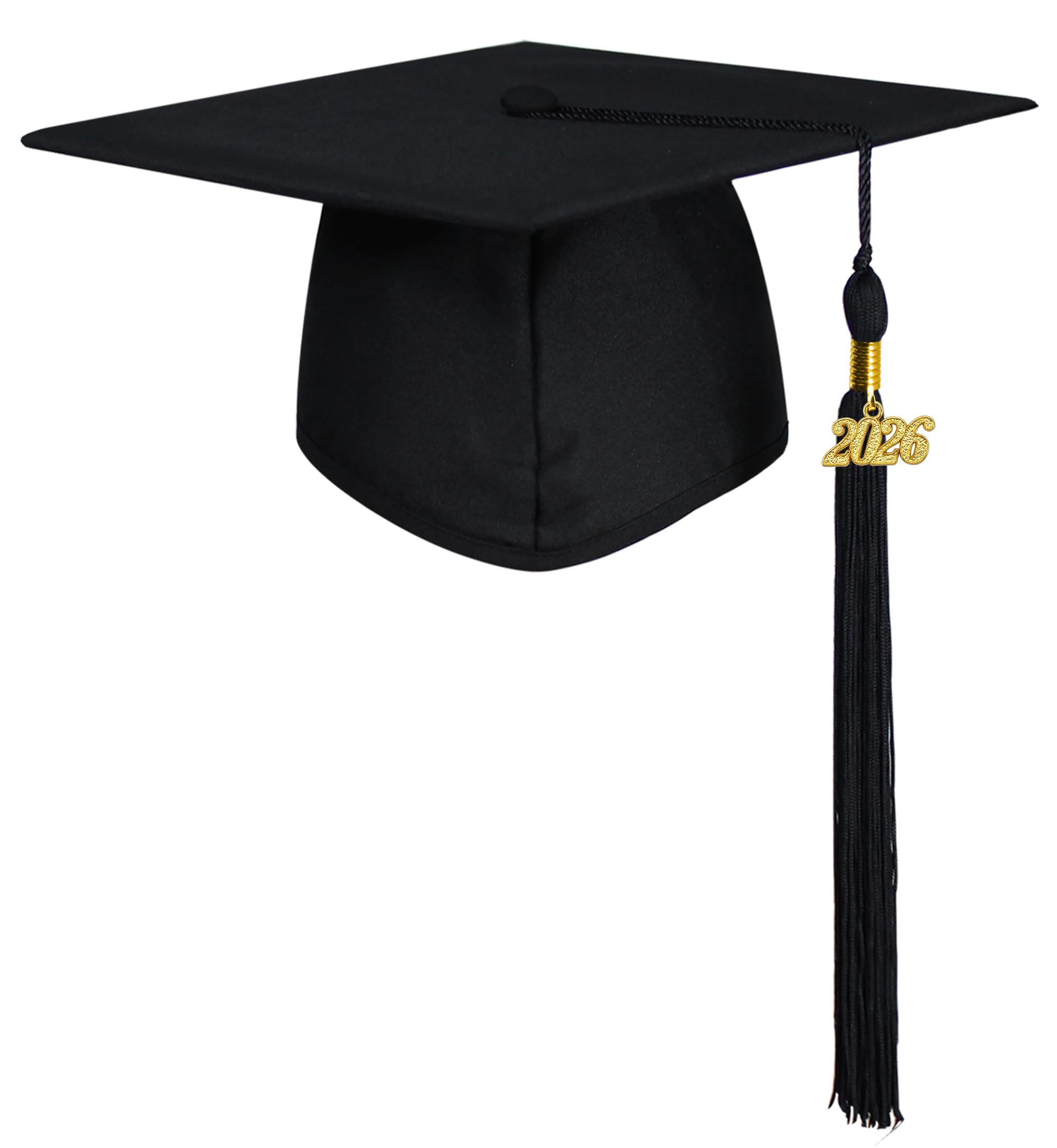 GraduatePro Matte Graduation Cap 2026 Adults with Tassel High School Bachelor Ma