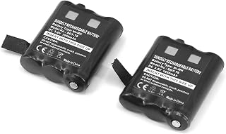 2X Battery Fit for Motorola Radio TLKR T92 H2O PMR446 T82 Extreme T62 | PMNN4477AR 1532 PMR446 1650mAh 3.6V AA Rechargeable Ni-MH High Capacity Replacement Batteries Pack