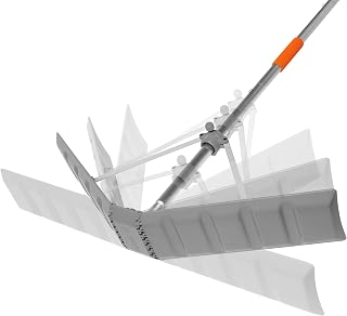 EZ Smart Patented Adjustable Snow Roof Rake with 16 ft Pole | Adapts to Changing Roof & Snow Conditions • Helps Prevent Ice Dams • Built to Last • Compact Storage