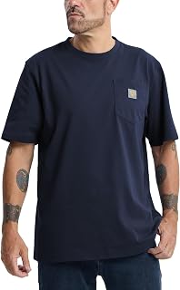 Men's Loose Fit Thick Work T-Shirts Soft Short Sleeve Pocket Tee(Tall & Regular)