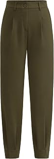 PRETTYGARDEN Pantalon habillé pour femme - Style décontracté - Taille haute - Longueur cheville - Pantalon habillé - Pantalon de travail