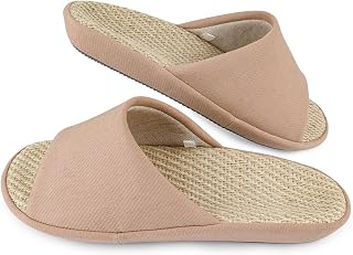 YAKIDA Indoor Lightweight Hemp Washable Slippers, "Natural Jute x Japanese Style", Breathable, Ergonomic, Men's, Women's, Silent, Anti-Slip, Summer, Low Rebound