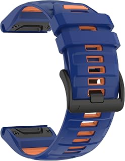 for Fenix 5/Fenix 6/Fenix 7 Band 22mm Silicone – Quickfit 22 Watch Bands for Garmin Fenix 8 47mm/Fenix 5 Plus/Fenix 6 Pro/Fenix 7 Pro Sapphire Solar/Forerunner 935– Soft Rugged Sports Strap Men