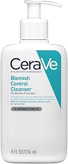 CeraVe Blemish Control Cleanser for Blemish-Prone Oily Skin, 236ml | Exfoliating Gel-to-Foam Face Wash with 3 Essential Ceramides, Reduces Blackheads & Breakouts, Oil-Absorbing