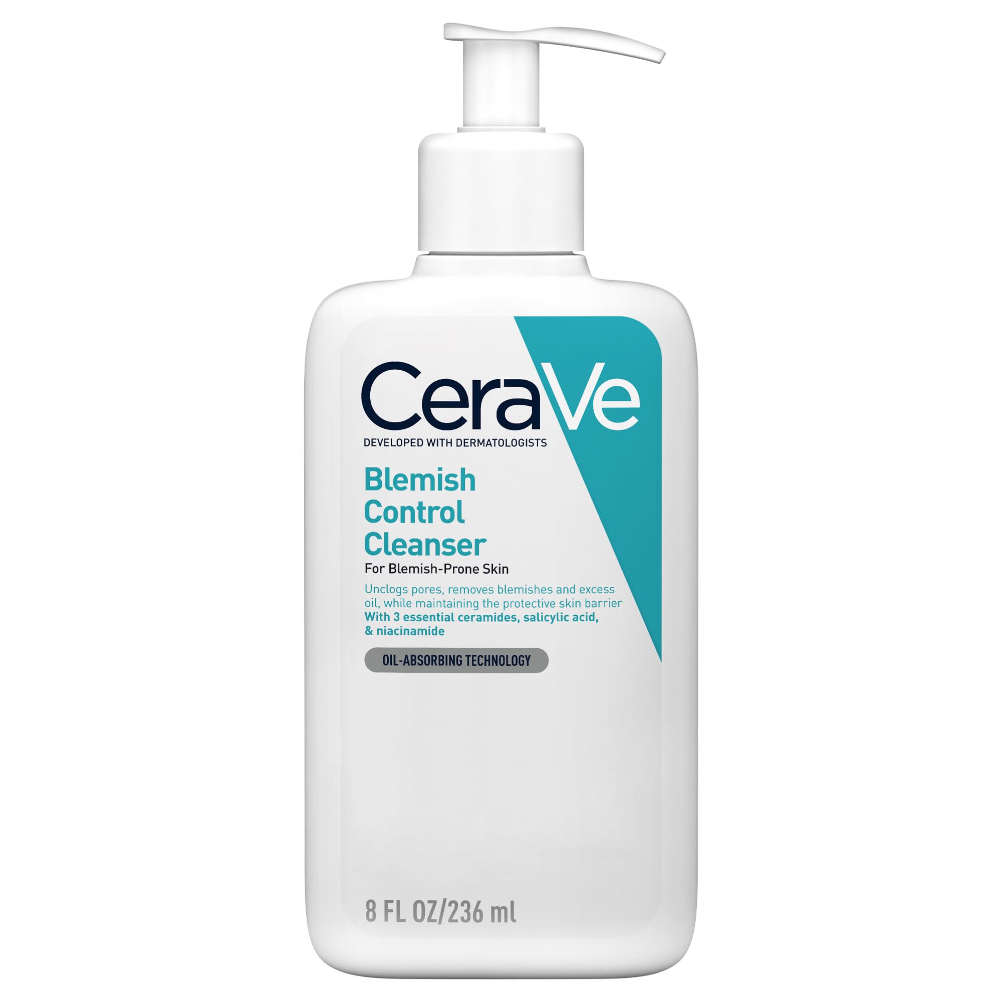 CeraVe Blemish Control Cleanser for Blemish-Prone Oily Skin, 236ml | Exfoliating