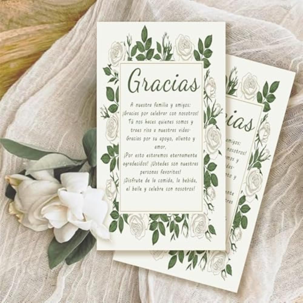 100 Thank You Cards, Mini Blank Cards 3.5 x 2 Inches, Multipurpose Wedding Thank
