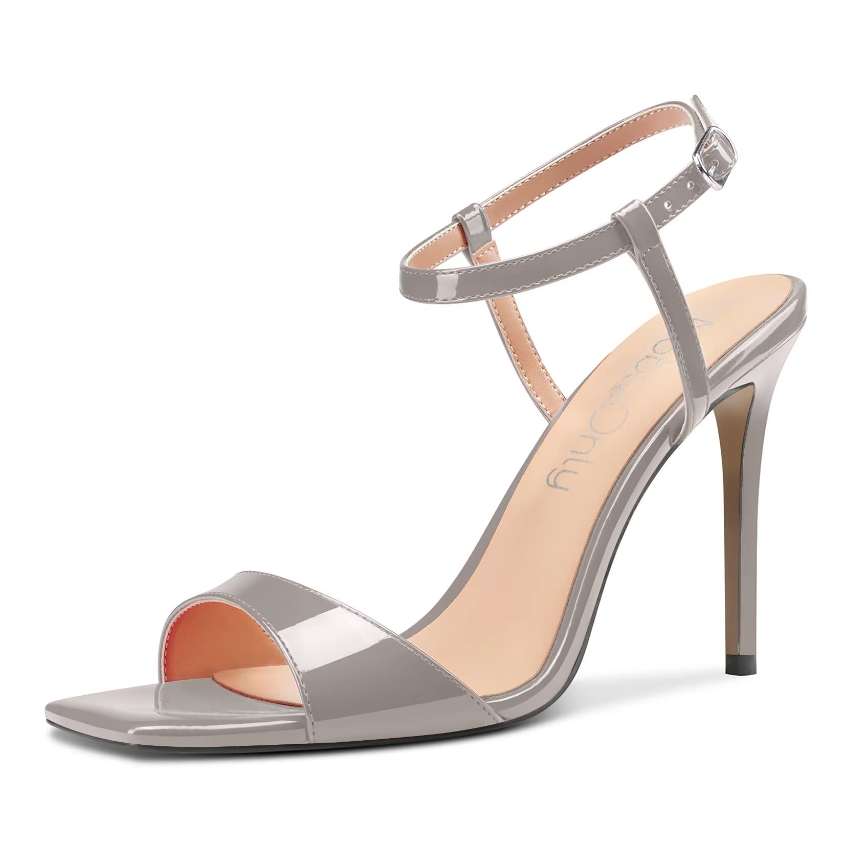 NobleOnly Women's High Heel High Heel Open Toe Sandals Strap Ankle Slingback Wed