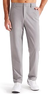 Libin Men's Golf Trousers Classic Fit Flat Front Work Suit Stretch Casual