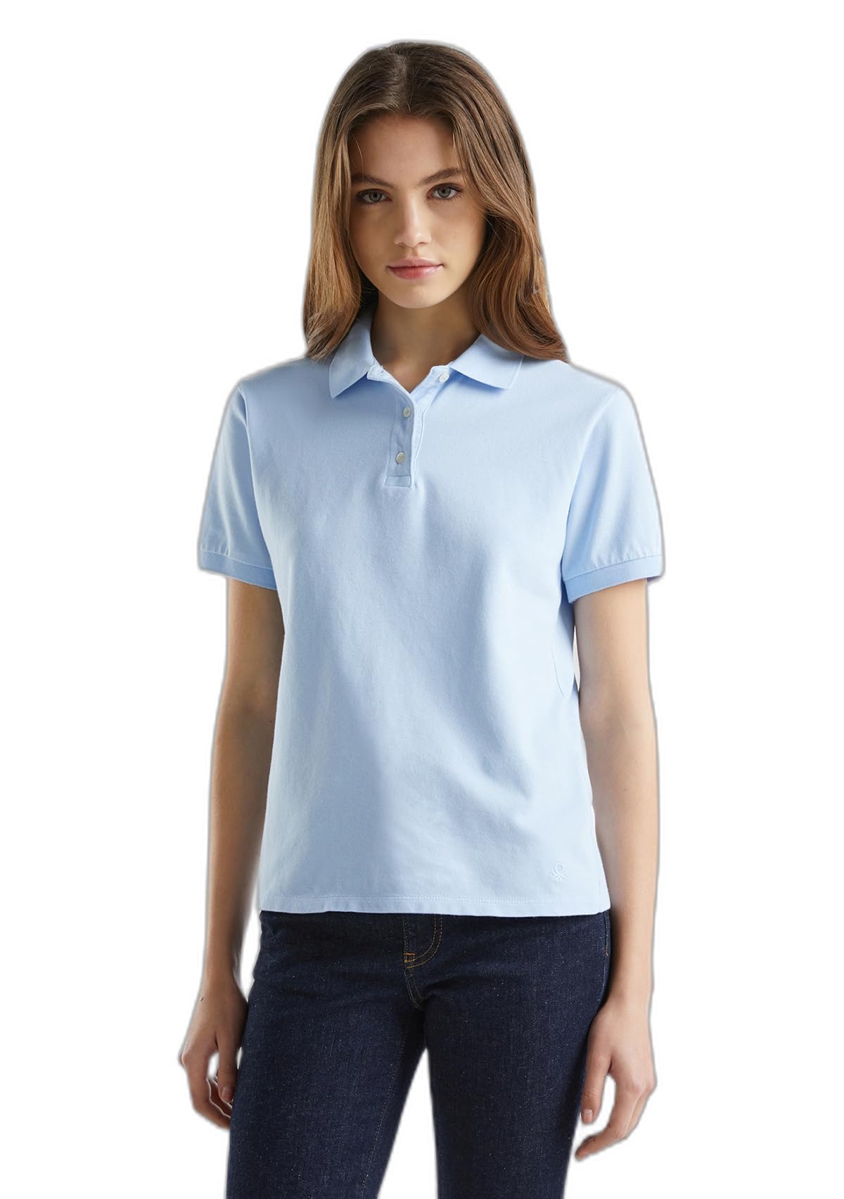 United Colors of Benetton Polo Shirt M/M 3wg9d300e Women's Polo Shirt