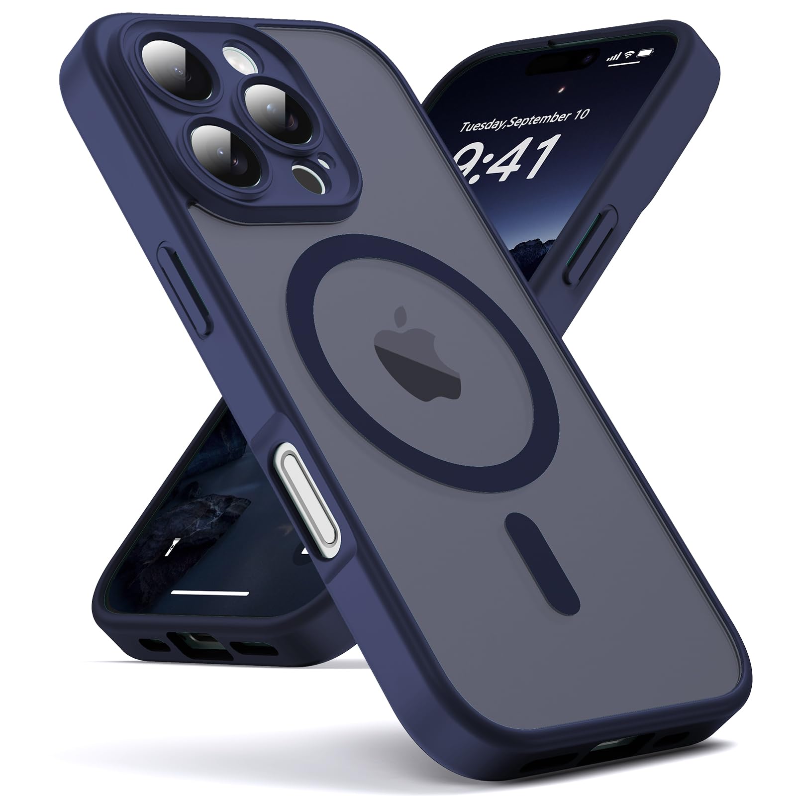 iPhone 16 Pro Max Case, MagSafe Compatible, Camera Protection, Matte Translucent