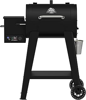 Pit Boss 500 FB2 Series Wood Pellet Grill & Smoker with Flame Broiler and LCD Digital Controller, 518-Sq. In. Cooking Space, 180°F to 500°F Temperature Range, Meat Probe, 5 lb. Pellet Hopper, Black