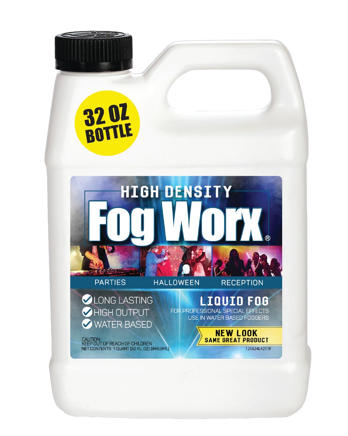 FogWorx Extreme High Density Fog Juice - Quart – 32 Fluid Ounces of Long Lasting
