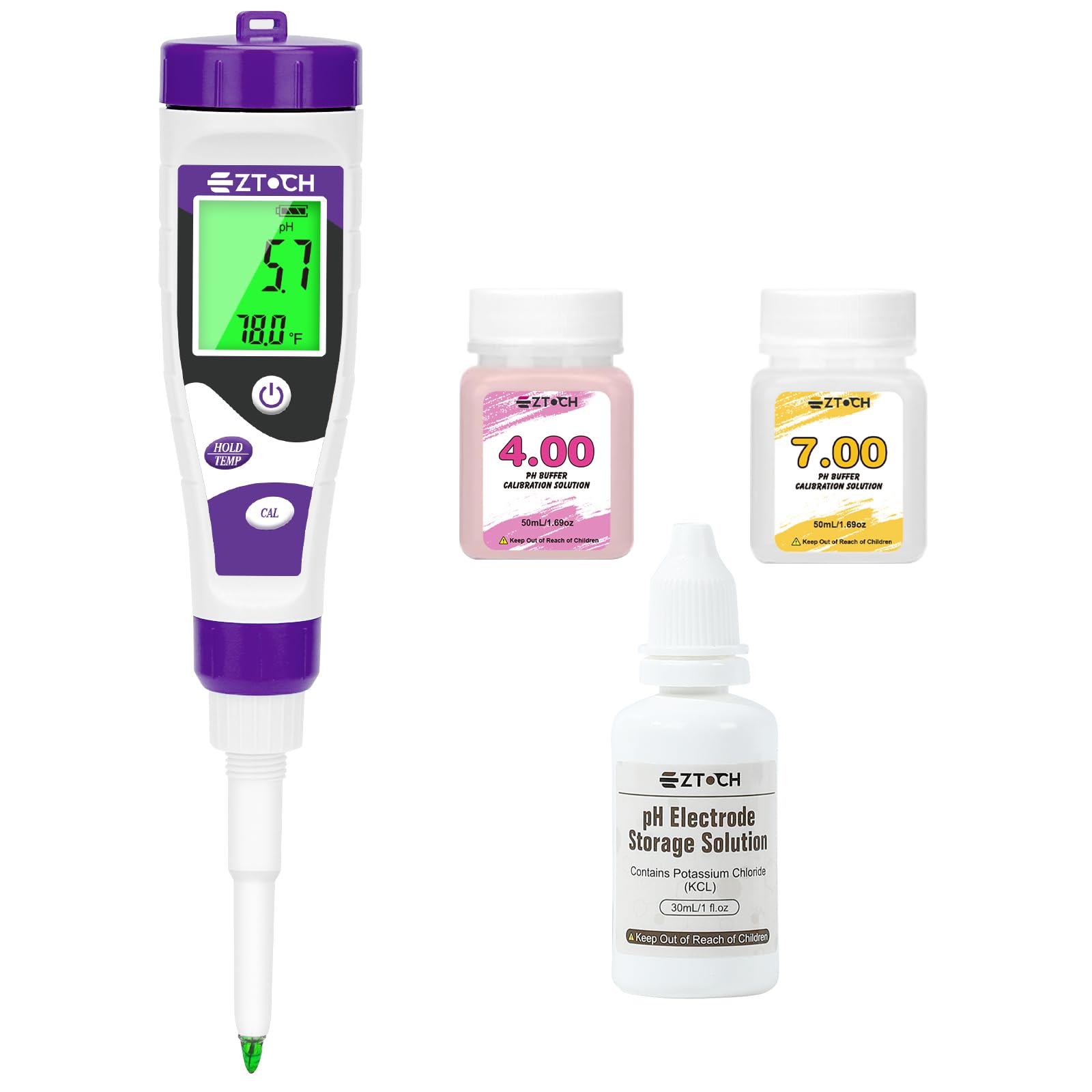 EZTOCH Food pH Meter, Digital pH Meter for Food Fermentation Canning | Smart Coo