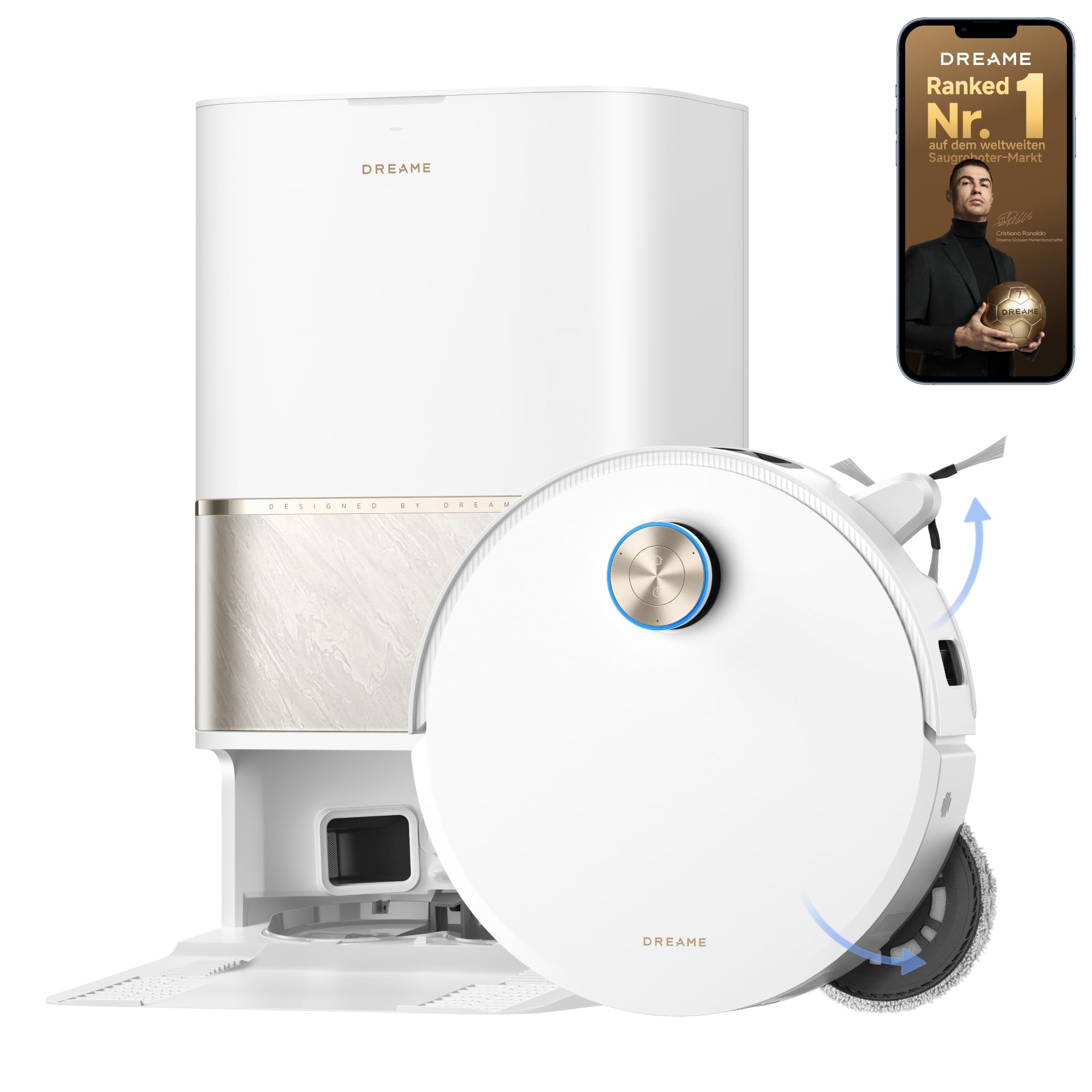 dreame L60 Ultra Robot Vacuum Cleaner Washer, Suction Power 35,000 Pa