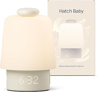 Hatch Baby Sound Machine & Night Light Routine Builder (Putty) | White noise machine, night light, toddler & kid time-to-rise alarm clock, registry essential with 3 months of sleep support
