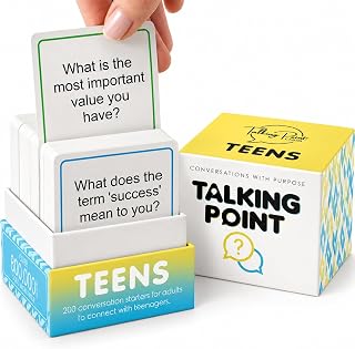 200 Teens Conversation Cards for Ages 12+, Easy Therapy Games & Questions
