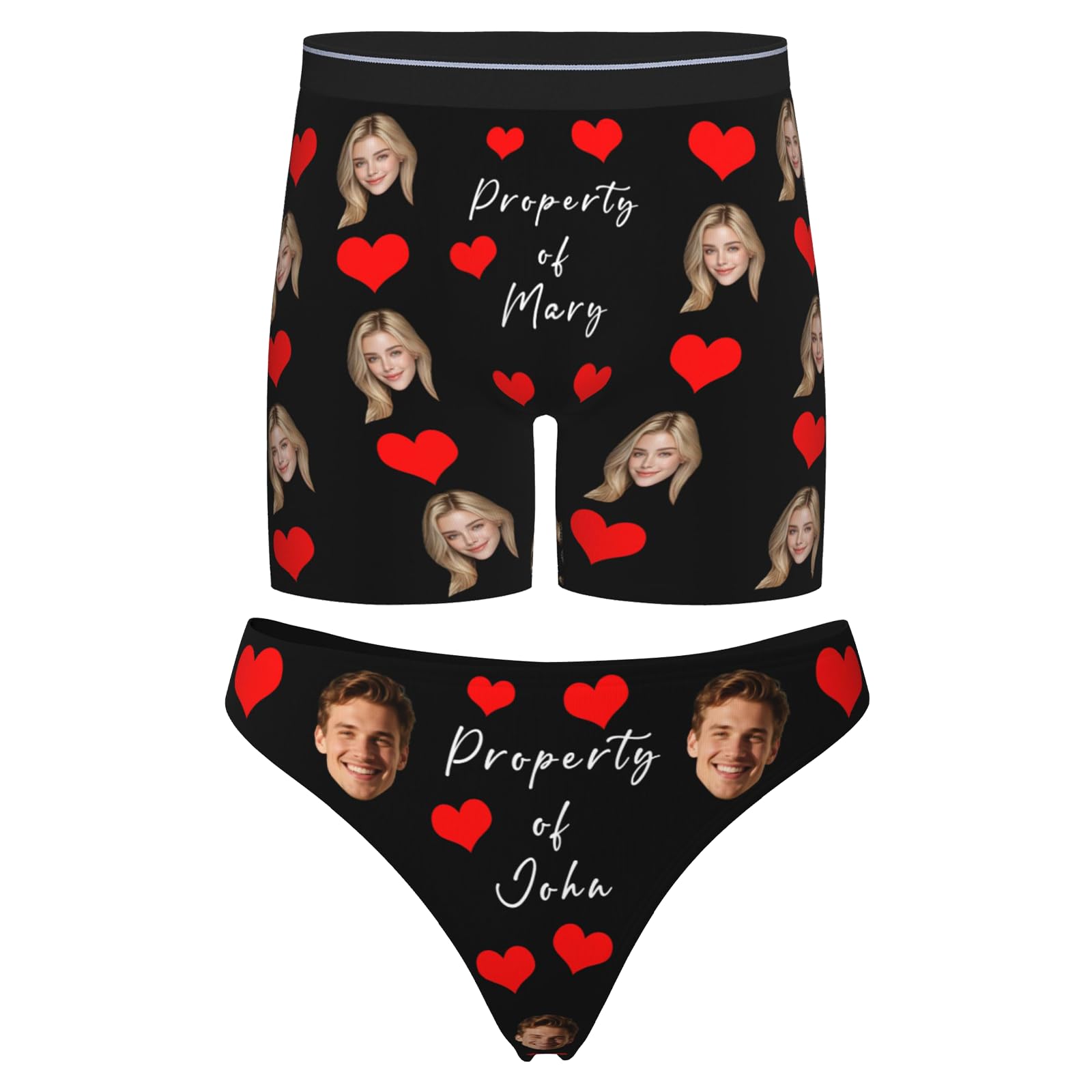 Customize Boxers, Name Thongs for Women, Personalized Gifts for Him, Gifts for G