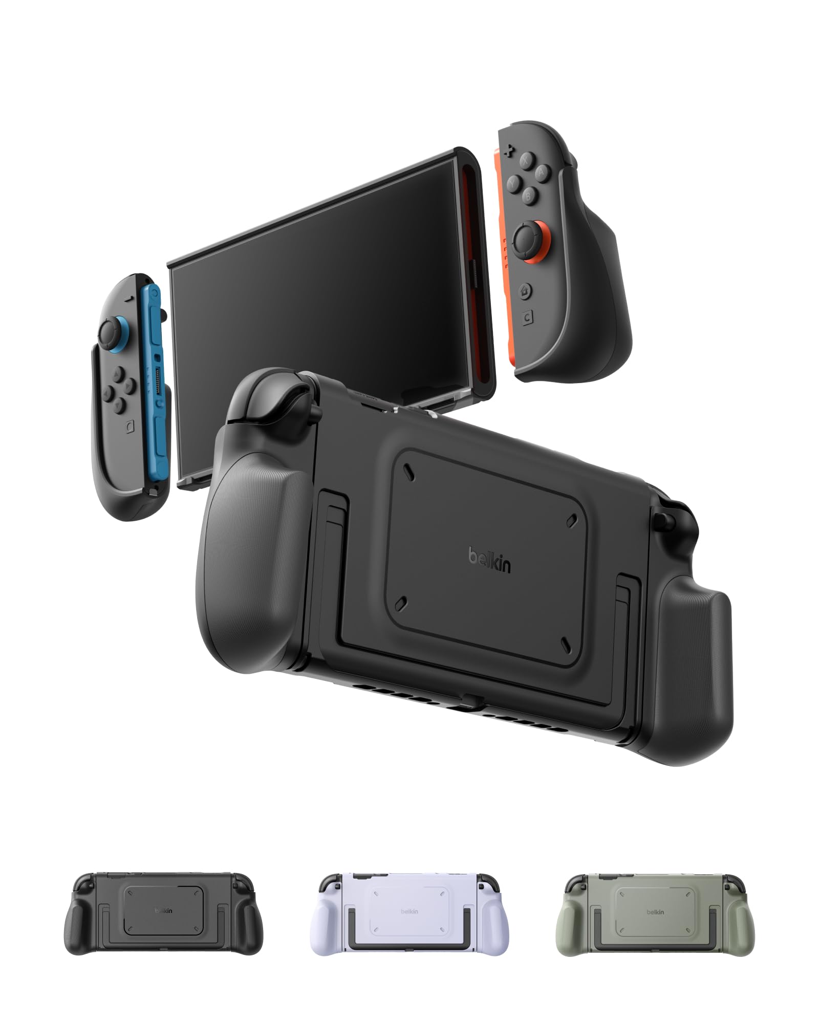 Belkin Nintendo Switch 2 Grip Case, Ergonomic, Dockable, Quick-Release Grip | Er