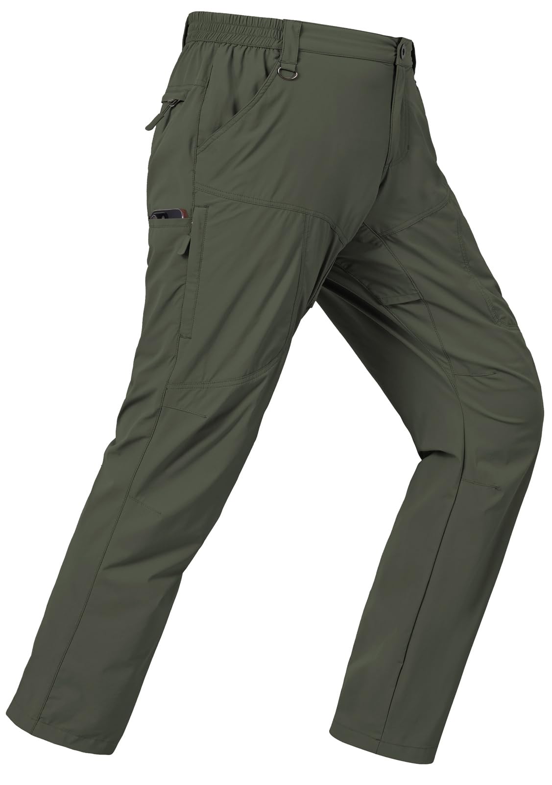 SPOSULEI Mens Lightweight Cargo Hiking Outdoor Quick Dry Work Tactical Pants 6 P