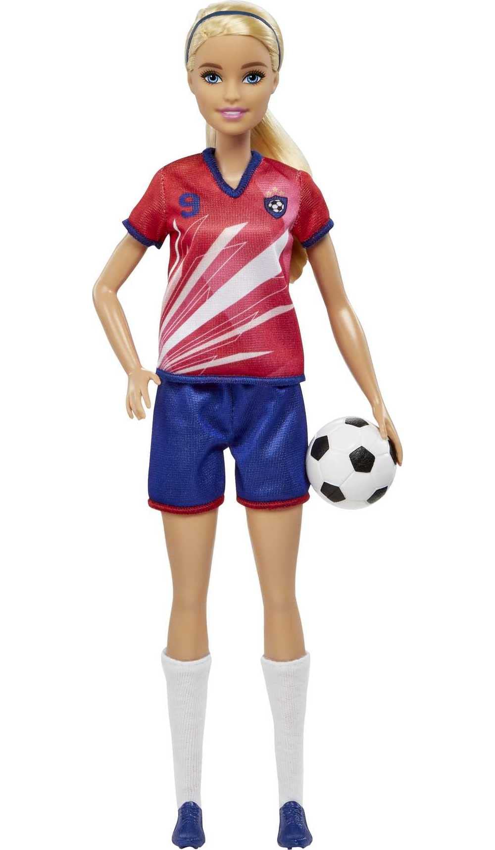 Barbie Careers Soccer Player Doll and Themed Fashions | Blonde Fashion Doll with