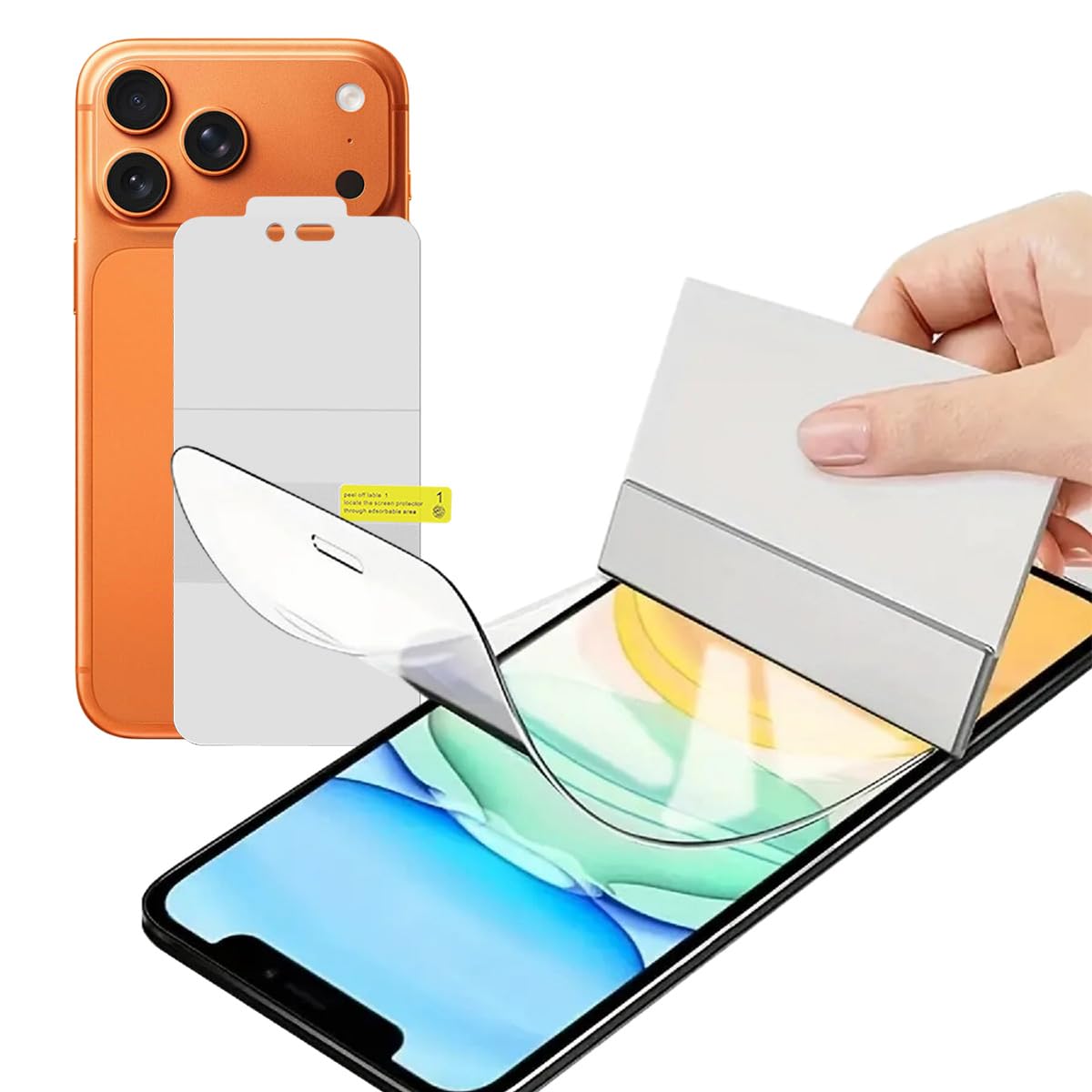 iPhone 17 Pro Max Flexible Film (Not Glass), Unbreakable Soft TPU Hydrogel Film 