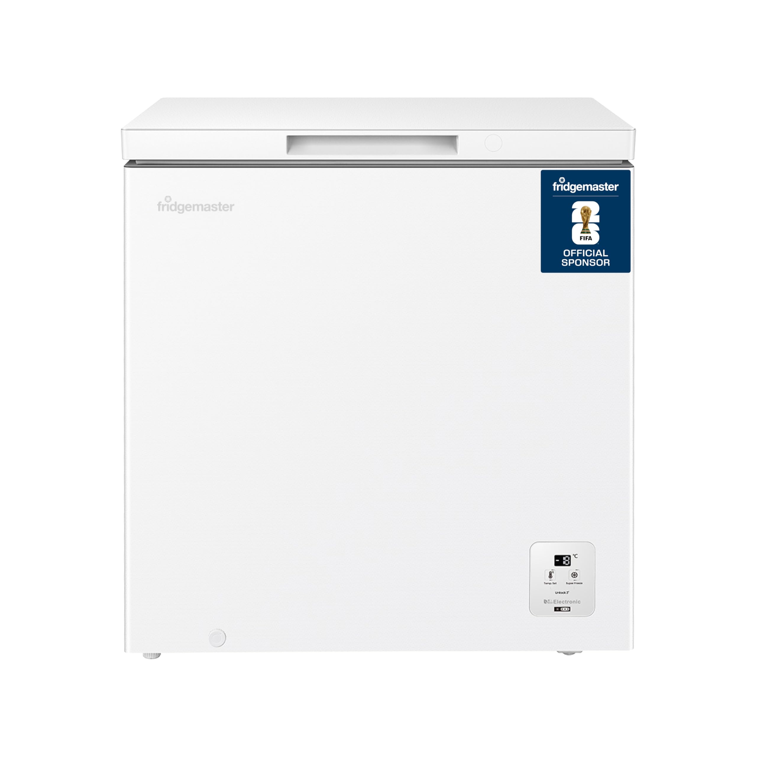 Fridgemaster Chest Freezer, 198 Litre, White, 4-Star Rating, Winter Guard, 85.8x