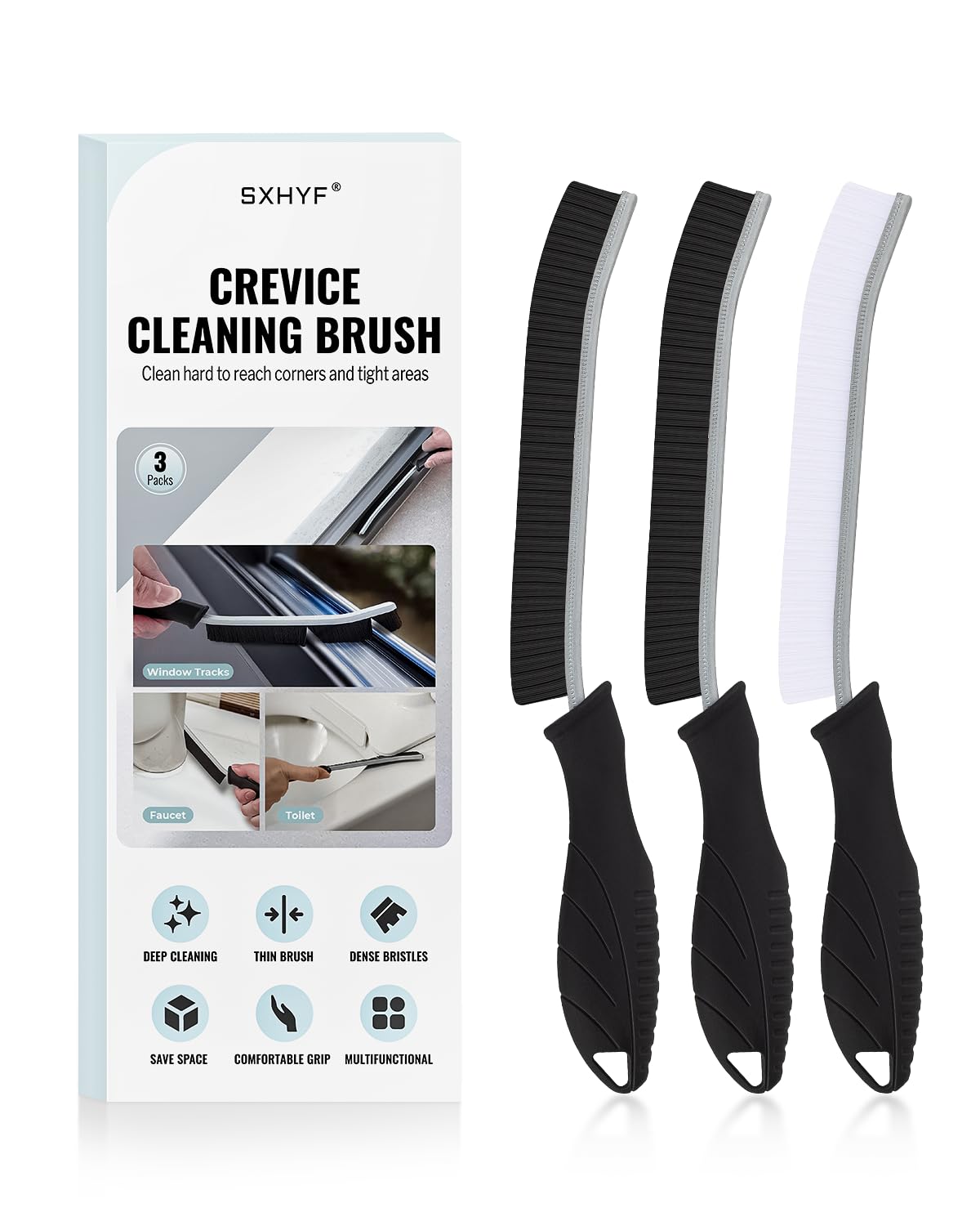 SXhyf Crevice Cleaning Brush - Grout Scrub Brush, House Cleaning Supplies | Smal