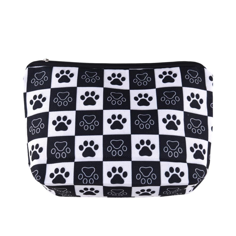 Cat Dog Makeup Bag Paw Print Travel Toiletry Bag Cat Dog Lover Birthday Christma