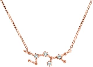 PAVOI Zodiac Necklace for Women, 14K Gold Plated Constellation CZ Choker