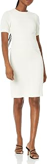 Tommy Hilfiger Women's Scuba Crepe Structured Short Puff Sleeve