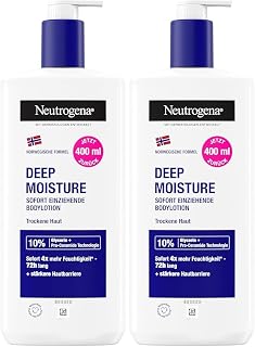 Neutrogena Norwegian Formula Deep Moisture Body Lotion 400ml (Pack of 2)