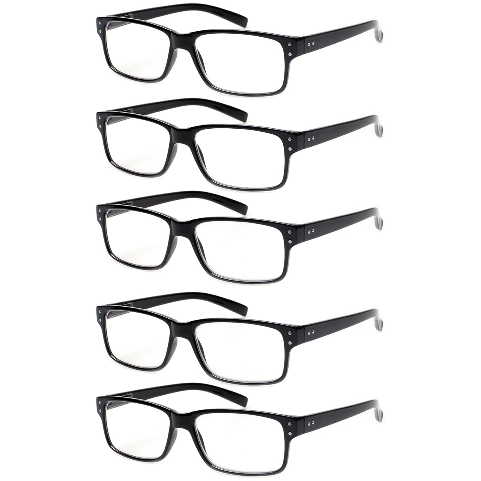 NORPERWIS Reading Glasses 5 Pairs Quality Readers Spring Hinge Glasses for Readi