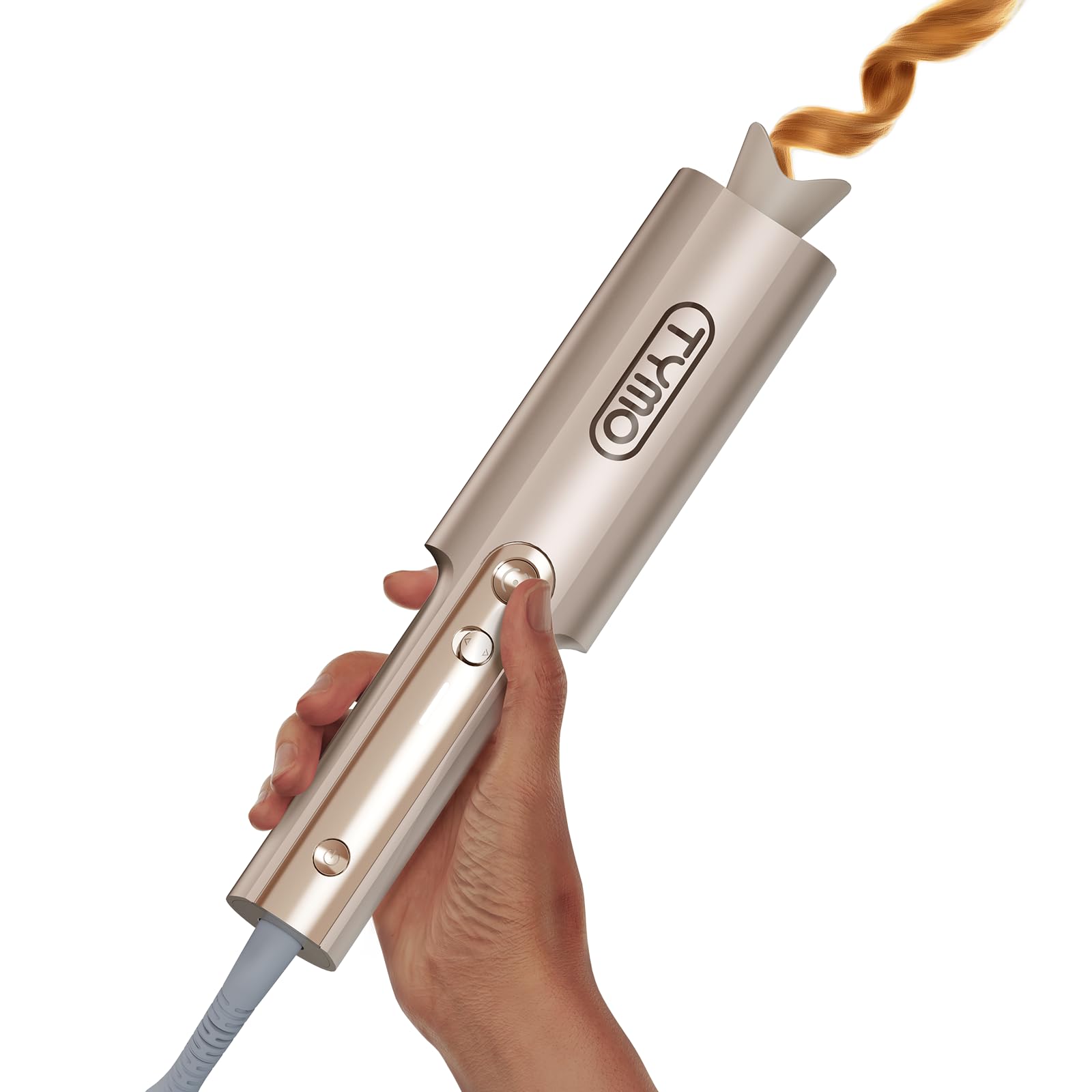 TYMO CurlPro Plus Automatic Rotating Curling Iron - Upgraded Long Barrel Curling