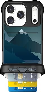Scooch for iPhone 18 Pro/17 Pro Wallet Case, Wingmate, Midnight Ridge
