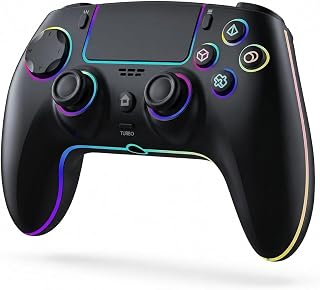 HIKICESOM Wireless Hall Effect Controller for PS5 with Back Paddles | Anti-Drift Sticks, Turbo/Macro, 10+ Hr Gaming; PS5 Pro/PC/Mac/iOS/Android/Steam Deck Compatible
